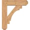 Ekena Millwork Merced Craftsman Smooth Bracket w/ Offset Brace, Western Red Cedar, 7 1/2"W x 28"D x 32"H BKT0806X28X32MRC04SWR - alternate 4
